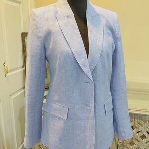 Elie Tahari Soft Blue Linen Women's Blazer( Never Used, No Tag)